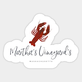 Martha's Vineyard Lobster Sticker